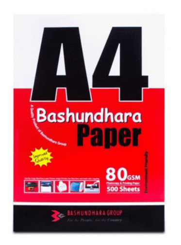 Bashundhara A4 Paper 80GSM Per Rim