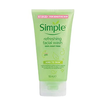 Simple refreshing Facial Wash, 100% Soap Free, 150ml (Country of Origin: Europe)
