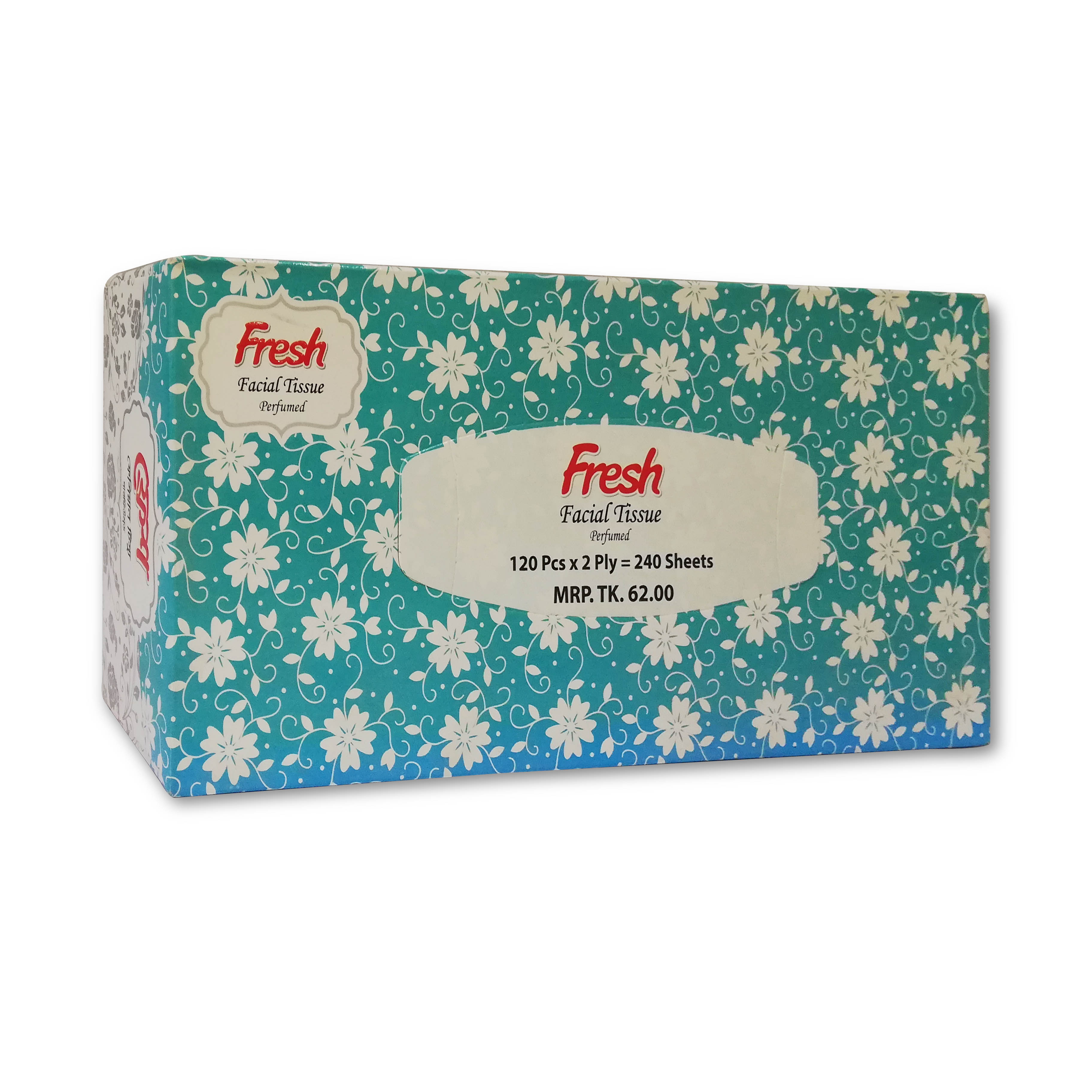 Fresh Perfumed Facial Tissue 120pcs x 2ply 1 Box