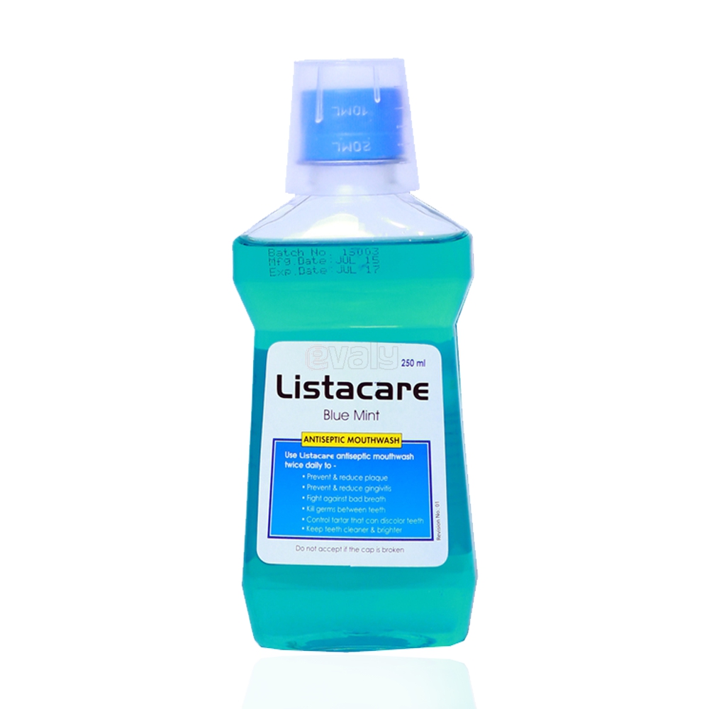 Listacare Antiseptic Mouthwash Blue Mint 200ml