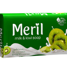 Meril Milk Soap Bar (Kiwi Flavour for fresh & smooth skin) 100gm