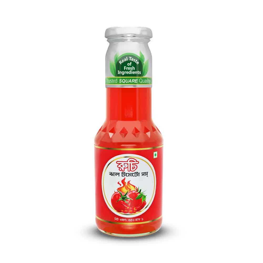 Ruchi Hot/Jhal tomato sauce 350 gm