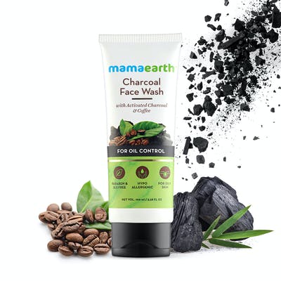 Charcoal Facewash for oil control, 100ml (Country of Origin: India)