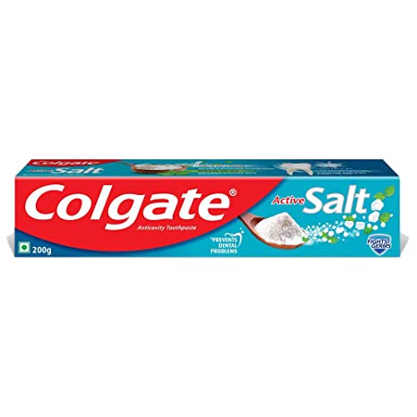 Colgate Toothpaste with Active Salt Fight Germs 200g (Origin: India)