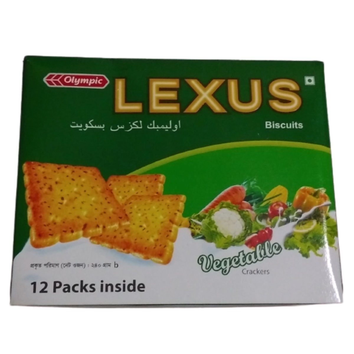 Olympic Lexus Biscuits Vegetable Crackers 240g