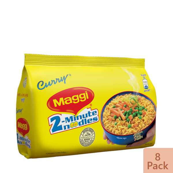 Nestle MAGGI 2-Minute Noodles Curry 8 Packs 496 g