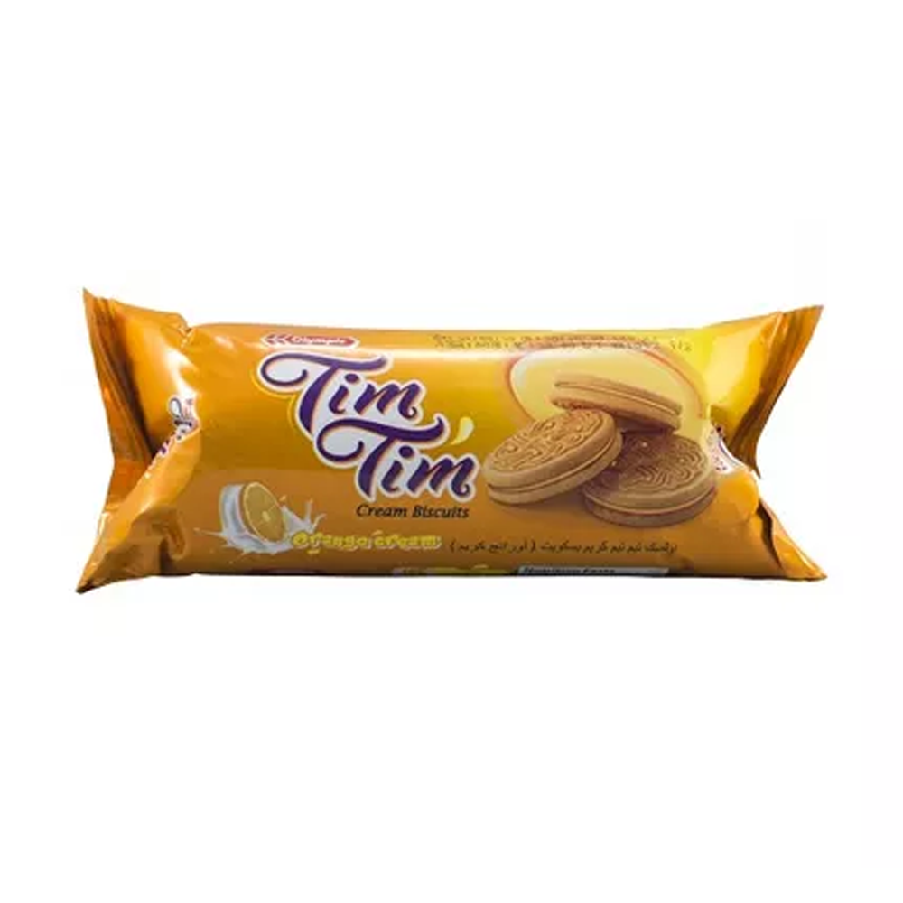 Olympic Tim Tim Cream Biscuits Orange Flavor 68g 