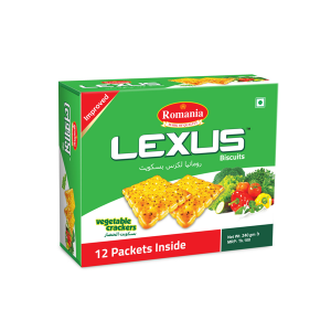 Rumania Lexus Vegetables Crackers Biscuits 240g (12 Packs)