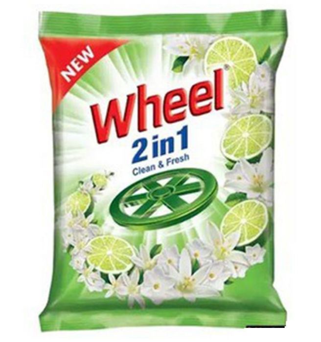 Wheel 2 in 1 Detergent Powder Clean n Fresh 1kg