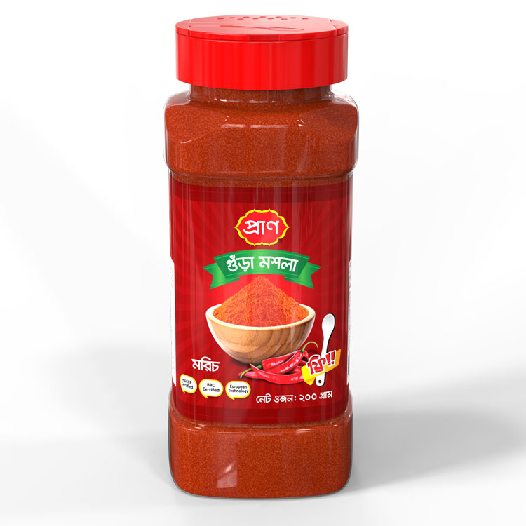 PRAN Red Chilli Powder 200g Jar