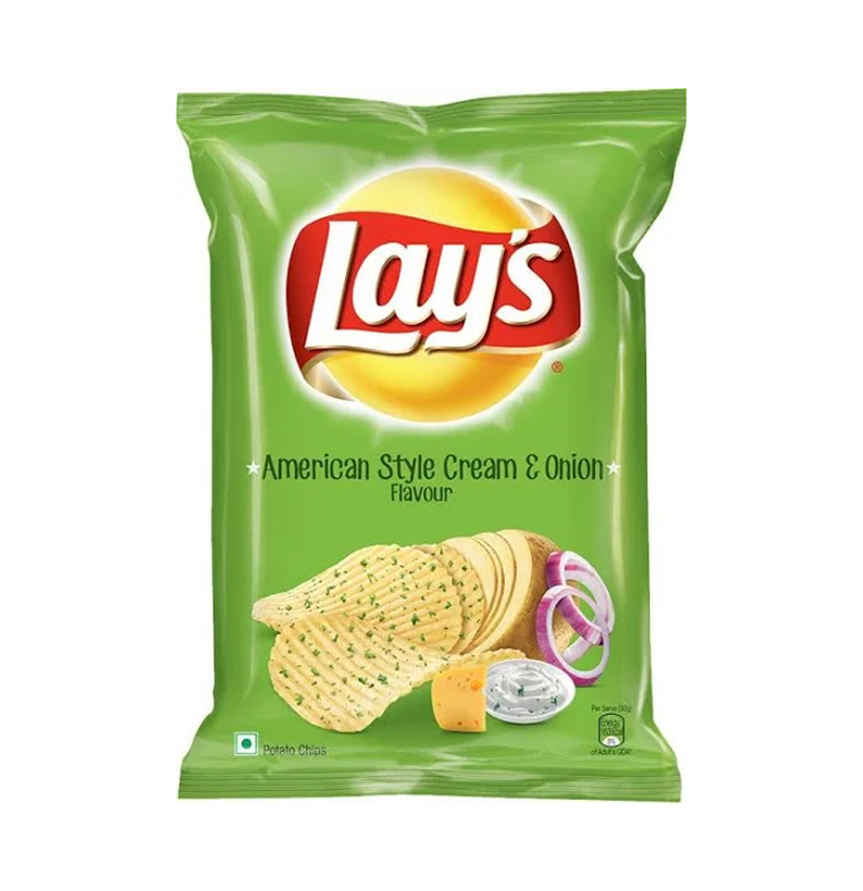 Lay's Potato Chips American Style Cream & Onion Flavour 52g