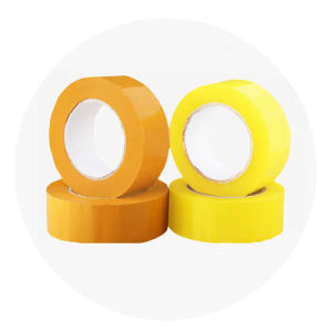 Super Clear Little Size BOPP Film Adhesive Gum Stationery Tape Yellow Color