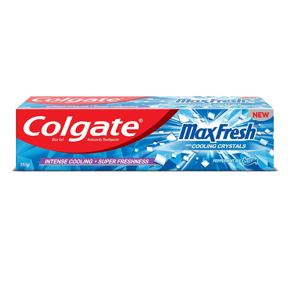 Colgate Toothpaste Max Fresh Blue Gel Peppermint Ice 150g