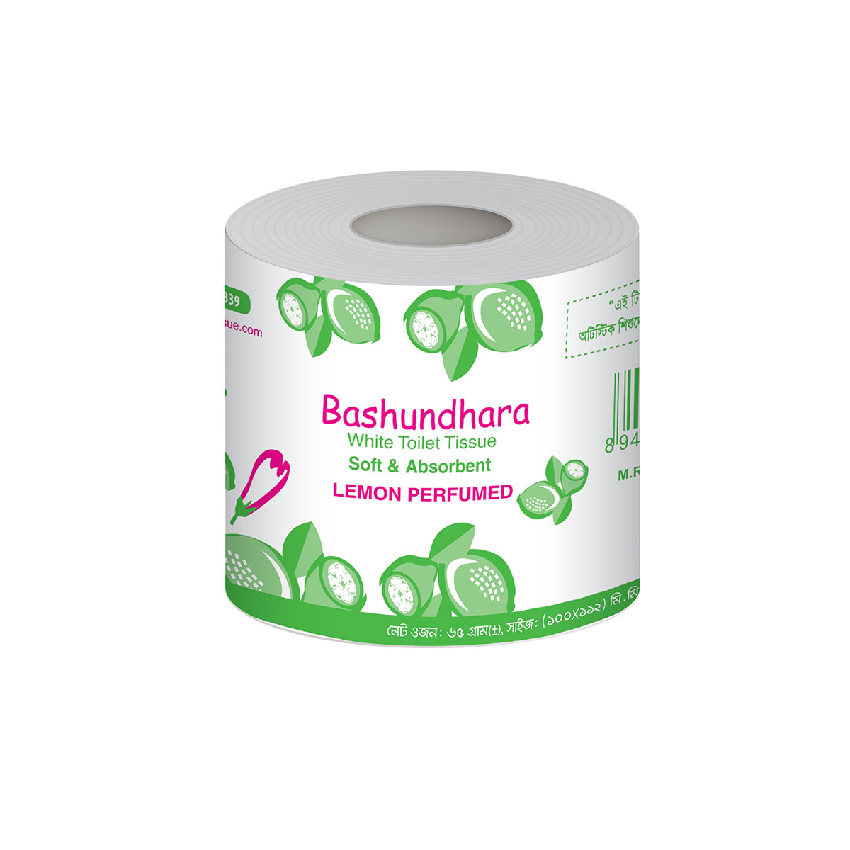 Bashundhara Toilet Tissue Lemon 1 Roll