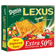 Danish Lexus Vegetable Calcium Crackers Biscuit 240 gm