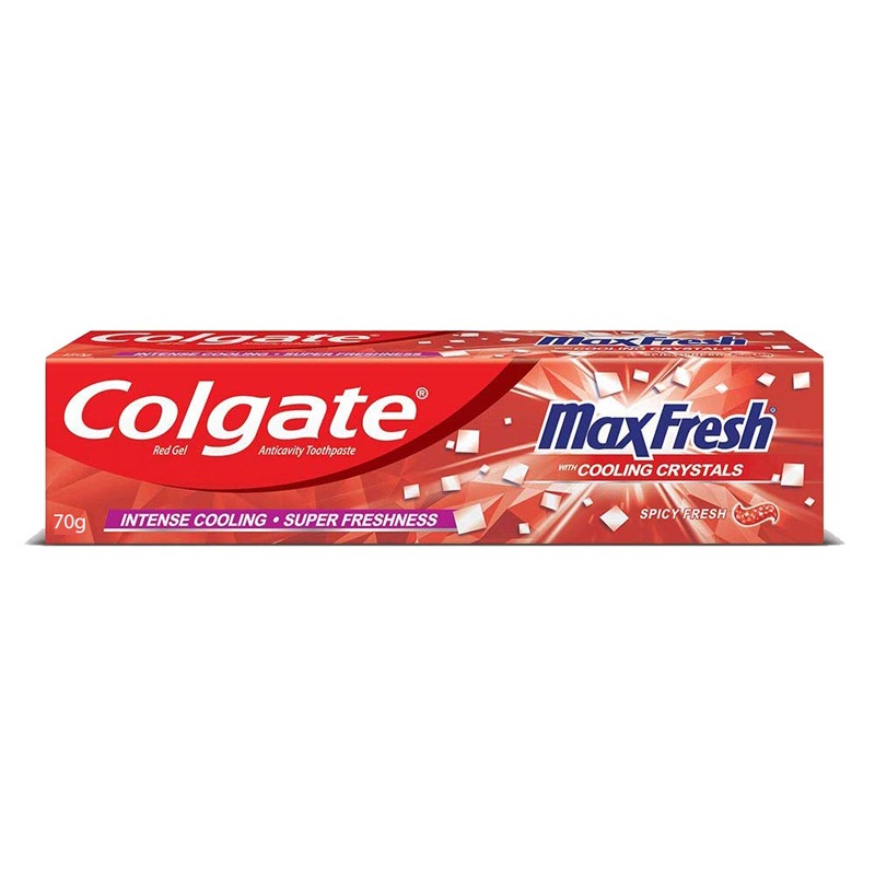 Colgate Toothpaste MaxFresh Cooling Crystals Spicy Red Gel 70g (Origin: India)