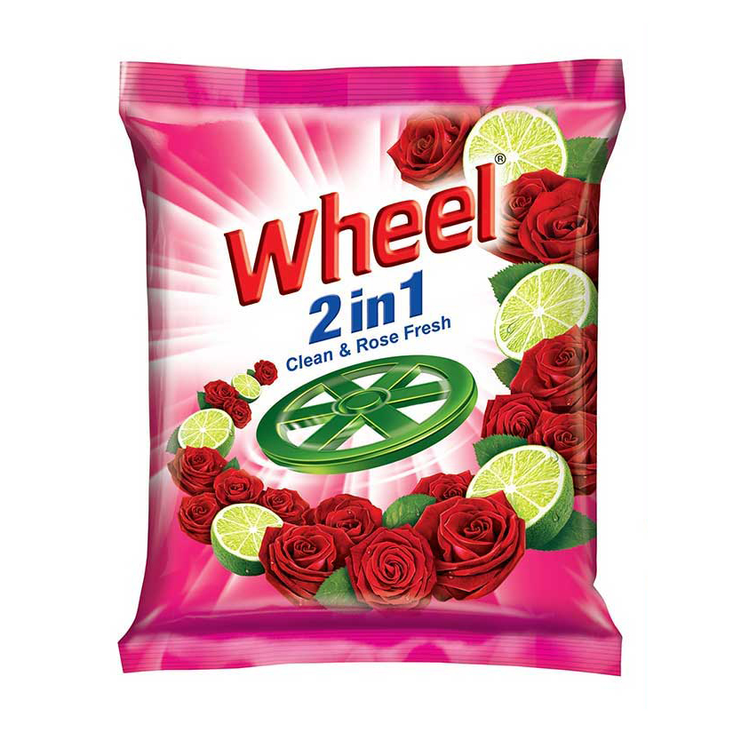 Wheel Washing Powder 2in1 Clean & Rose 500g