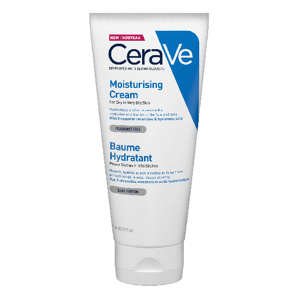 CeraVe Moisturizing Cream for Dry to Very Dry Skin, 177ml (Country of Origin: France)